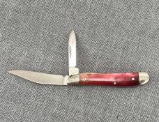 WR Case & Sons – Peanut pattern SR6220 – Smooth Red Bone handles – 1 dot 1979