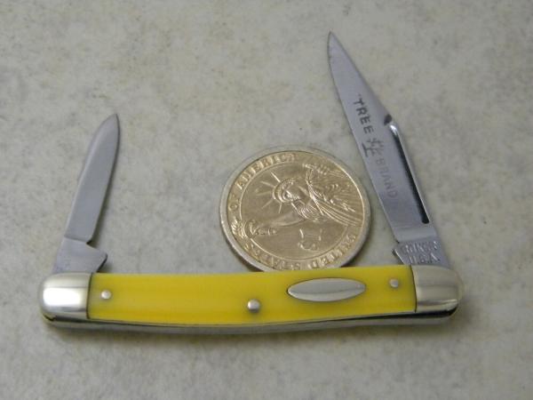 Boker USA Tree Brand 8288 Yellow Pen Knife