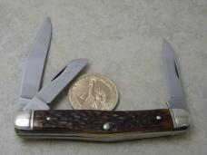 Boker USA 8586 Bone Stockman Knife