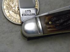 Camillus New York USA 179 Razor Edged Stockman Knife 