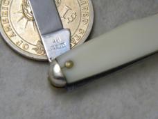 Camillus New York USA 46 White Lobster Knife w/Scissors