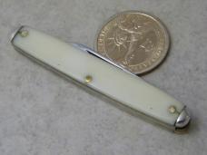 Camillus New York USA 46 White Lobster Knife w/Scissors