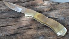 Buck 532 Custom Anvil Tang Stamp Mirror Polish Ram Horn Handles File Work Inside And Out