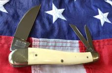 Bulldog Brand HAND MADE Whittler w/ Ivory Handles -NOS & M/NM