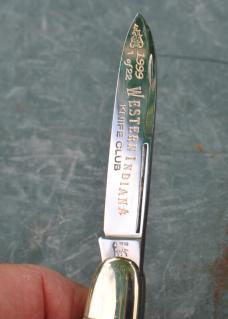 Parker Bulldog 1999 Ango Saxon Whittler Stag 5 1/4" Closed Mint Western indiana Club 1 Of 22 Made