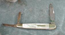 Parker Bulldog 1998 Pearl Anglo Saxon Whittler % 1/4" Factory Mint Master Blade Etched Prototype 