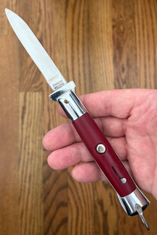 Rare Korean Fixed Guard Rizzuto Variation Switchblade Knife, Unused