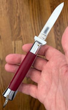 Rare Korean Fixed Guard Rizzuto Variation Switchblade Knife, Unused