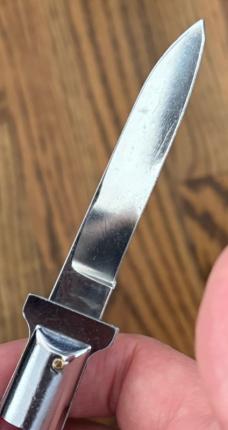Rare Korean Fixed Guard Rizzuto Variation Switchblade Knife, Unused
