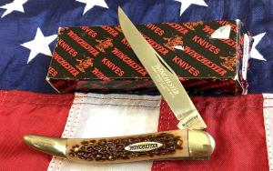 Winchester 4 & 1/4" Toothpick (Mdl# 19022) w/ Brown Derlin Handles