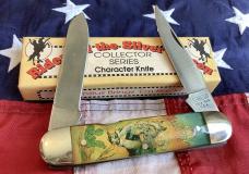 Vintage Camillus 2 Blade Large Cigar Knife w/ Riders of the Silver Screen Handles -Gene Autry