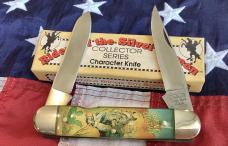 Vintage Camillus 2 Blade Large Cigar Knife w/ Riders of the Silver Screen Handles -Gene Autry