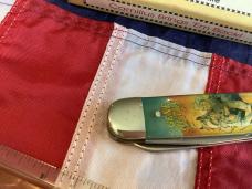 Vintage Camillus 2 Blade Large Cigar Knife w/ Riders of the Silver Screen Handles -Gene Autry