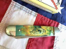 Vintage Camillus 2 Blade Large Cigar Knife w/ Riders of the Silver Screen Handles -Gene Autry