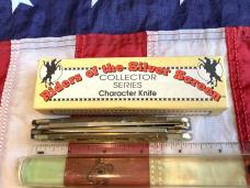 Vintage Camillus 2 Blade Large Cigar Knife w/ Riders of the Silver Screen Handles -Gene Autry