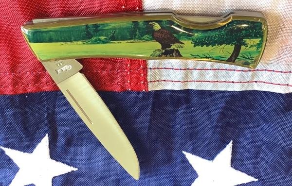 Case xx 1984 Medium Lockback (mdl# 059L SS) w/ American Eagle Synthetic Handles -NOS Case xx 1984 Medium Lockback (mdl# 059L SS) w/ American Eagle Synthetic Handles -NOS