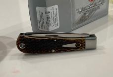 #10367 CASE XX TONY BOSE COLLABORATION 2019 BROWN BULLNOSE TRAPPER KNIVES NEW