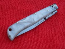 New 9" Italian Roma style Swinguard Switchblade knife Pearl handles II