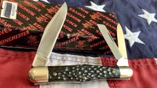 Winchester Whittler (Mdl# 39018) w/ Nice Black Bone Handles. -NOS in Orig Box