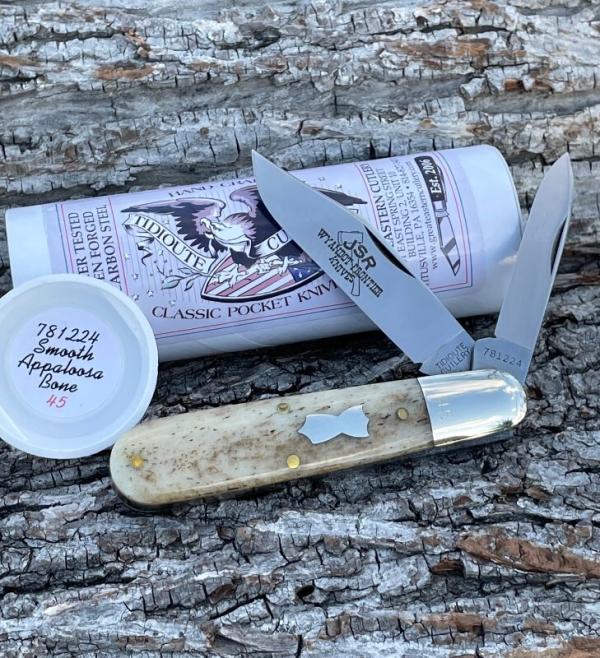 GEC TIDIOUTE ** SFO 781224 SMOOTH APPALOOSA BONE BULLET END BARLOW
