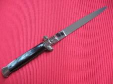 Vintage 1960's Italian Button Open Button Close 9 Inch Stiletto Switchblade Knife