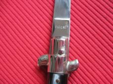 Vintage 1960's Italian Button Open Button Close 9 Inch Stiletto Switchblade Knife