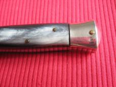 Vintage 1960's Italian Button Open Button Close 9 Inch Stiletto Switchblade Knife