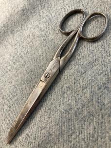 Antique (3) Pair of Hair Cutting/Sewing Scissors:  Keen Kutter, Wester & Butz, Krusius Brothers