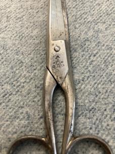 Antique (3) Pair of Hair Cutting/Sewing Scissors:  Keen Kutter, Wester & Butz, Krusius Brothers