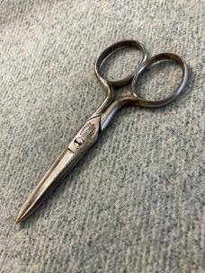 Antique (3) Pair of Hair Cutting/Sewing Scissors:  Keen Kutter, Wester & Butz, Krusius Brothers
