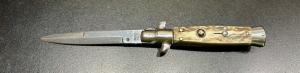 Dolphins 7” Picklock Stiletto, Stag Scales