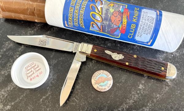 Great Eastern Cutlery Northfield 871223 English Jack OKCA 2023 Club Knife Jigged Bone GEC 87