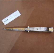 15"AGA "NICE" BUFFALO HORN ITALIAN SWITCHBLADE LIKE "NEW"