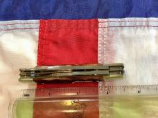 Bulldog Brand Hand Made (Heavy Duty) 3 & 1/2" Gunstock Knife w/ Brown Bone Handles