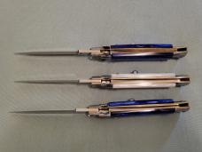 *NOS* Frank Beltrame 9" (23cm) 3 Pearlex Italian Stiletto's TRIFECTA (KRISS ; DAGGER ; FLAT GRIND)