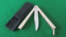 c. 1980's Stainless Steel Japan Butterfly Balisong BOWIE Knife UNUSED