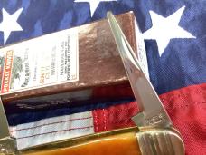 Schatt & Morgan by Queen, Equal End 2 Blade Knife w/ Nice Bone Handles -One of 600 -NOS & NM