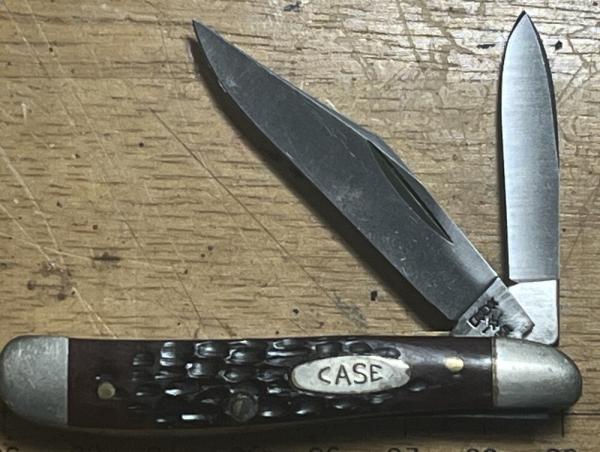 Case XX Peanut, Stainless steel blades, 1985 Manufacture 