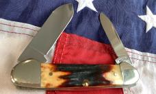 Hard to come by 1997 Case xx Canoe w/ Red Stag Handles (mdl# R52131) -NOS & Minty