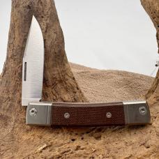 Lion Steel Knives Bestman Slip Joint Satin M390 Titanium & Micarta BM1 CVG -111A