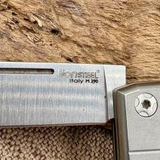 Lion Steel Knives Bestman Slip Joint Satin M390 Titanium & Micarta BM1 CVG -111A