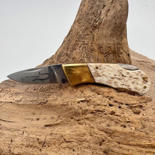 Parker Cut Co Cub Genuine Smooth Bone Lockback Sidewinder Pocket Knife (198)