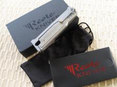 REATE - EXO-M GRAVITY KNIFE / Drop Point / Green Micarta Inlays (NIB)