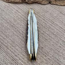 BUCK CREEK BC 254 DS 2 Blade Trapper German Stainless Stag Handles NIB (179A)
