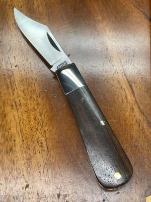 A. Wright & Son, Sheffield England Classic Barlow pocket knife with Clip Blade and Ebony Handles