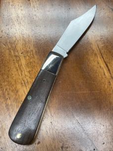 A. Wright & Son, Sheffield England Classic Barlow pocket knife with Clip Blade and Ebony Handles