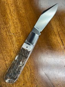 Rosecraft Loosahatchie Jack with Large Clip Point Blade and Stag Covers