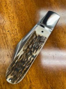Rosecraft Loosahatchie Jack with Large Clip Point Blade and Stag Covers
