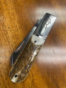 Rosecraft Traditional Slipjoint Barlow with Stag Scale Covers and Sheepsfoot Blade