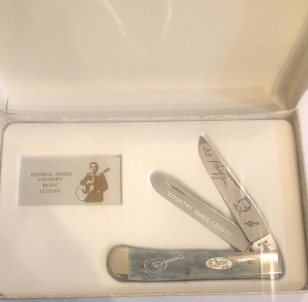 New in Display 1987 Case  George Jones Trapper 